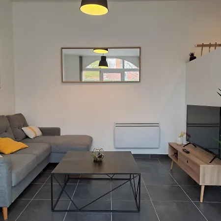 아파트 Bel Grande Terrasse Avec Parking A 디종